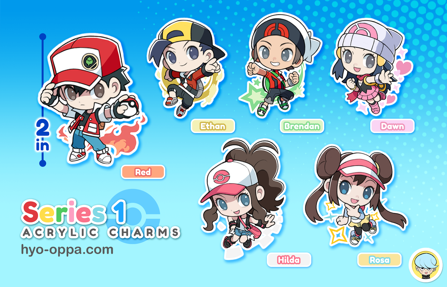 Trainer Acrylic Charms Series 1